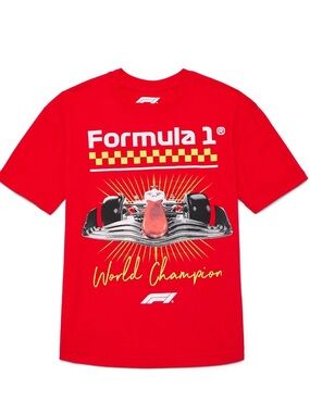 Formula 1 Racing Boys Graphic Tee with Short Sleeves